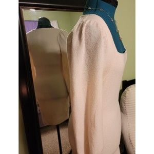 Liberty Love soft off white sweater dress, midi lined. Juniors large. New!!